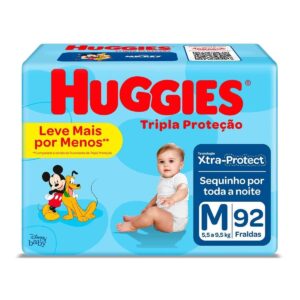15366338826-7896007549252.jpg Fralda Huggies Tripla Proteção Disney Baby M Com 92 Unidades