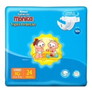 15366338857-7896007547630.jpg Fralda Huggies Tripla Proteção Jumbo Tamanho M Com 32 Unidades