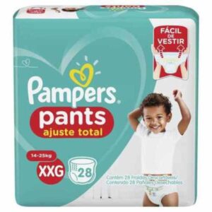 Fralda Pampers Pants Ajuste Total Tamanho XXG Com 28 Unidades