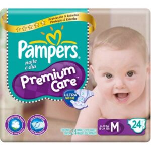 Fralda Pampers Premium Care Tamanho M Com 24 Unidades