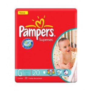 Fralda Pampers Supersec Tamanho G Com 20 Unidades