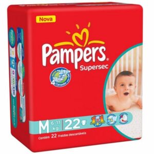 15366339233-7506195196465.jpg Fralda Pampers Supersec Tamanho M Com 22 Unidades