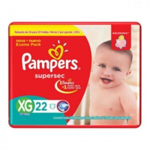 15366339271-7506339391336.jpg Fralda Pampers Supersec Tamanho XG Com 22 Unidades