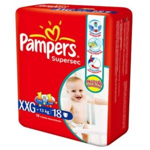 15366339281-7501006725735.jpg Fralda Pampers Supersec Tamanho XXG Com 18 Unidades