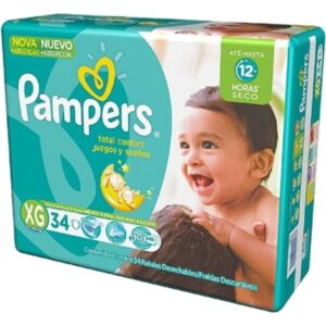Fralda Pampers Total Confort Mega Tamanho M Com 44 Unidades
