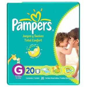 Fralda Pampers Total Confort Tamanho G Com 20 Unidades
