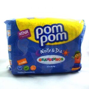 Fralda Pom Pom Jumbo Noite e Dia Grandinhos Com 14 Unidades