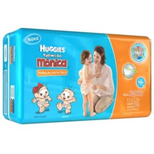 Fralda Turma da Mônica Huggies Veste Fácil Mega Tamanho XG Com 34 Unidades