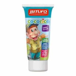 Gel Dental Bitufo Cocoricó Com Flúor Sabor Tutti-Frutti Com 90g