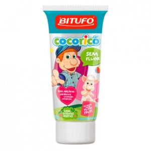 Gel Dental Bitufo Cocorico Sem Fluor Tutti Fruti Com 90g