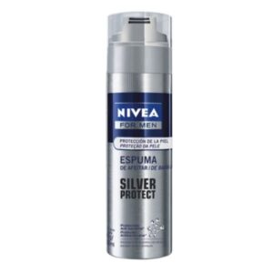 Espuma de Barbear Nivea Men Silver Protect Com 200ml