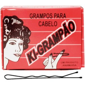 Grampos para Cabelo Ki-Grampão Preto Nº07 Com 100 Unidades