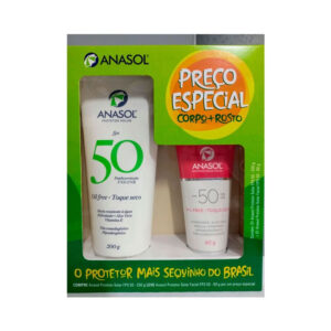 15366341434-7897230302751.jpg Kit Protetor Solar Anasol FPS 50 Com 200g + Protetor Facial FPS 50 Com 60g