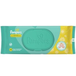 Lenço Umedecido Pampers Aroma de Camomila Com 48 Unidades