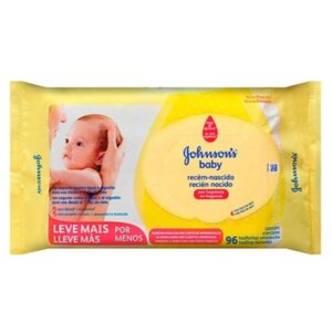 Lenço Umedecido Johnsons Baby Recém Nascido Com 96 Unidades