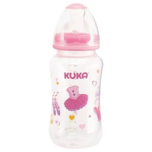 Mamadeira Kuka Big Natural Silicone Rosa 330ml