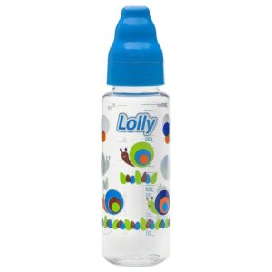 Mamadeira Lolly Zoo Bico de Silicone Redondo Azul 240ml