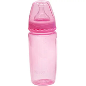 Mamadeira Neopan Bico Silicone Convencional Rosa 300ml