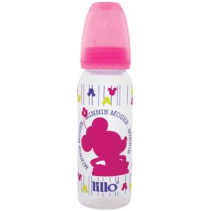 Mamadeira Lillo Disney Minnie Ortodôntica Silicone Rosa 240ml