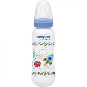 Mamadeira Neopan Bico Silicone Convencional Azul 250ml