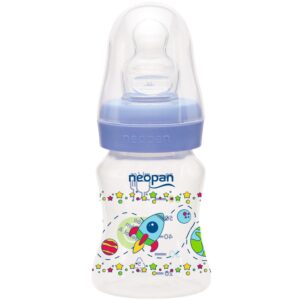 Mamadeira Neopan Bico Silicone Convencional Azul 70ml