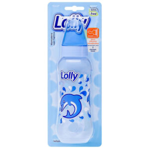 Mamadeira Lolly Big Oceano Bico Redondo Azul 240ml