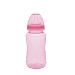 Mamadeira Kuka Big Aquarela Bico Universal Rosa 330ml