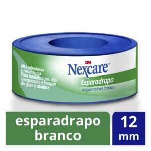 Esparadrapo Impermeável Nexcare Branco 12mm x 3m Unidade