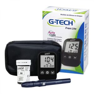 Kit Medidor de Glicose G-Tech Lite Com 10 Tiras