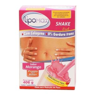 15366343485-7898414851744.jpg Lipomax Diet Shake Sabor Morango Com 7 Saches de 58g Cada