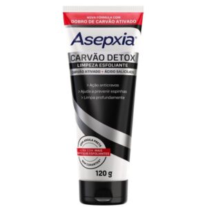 Esfoliante Facial Asepxia Carvão Detox Com 120g
