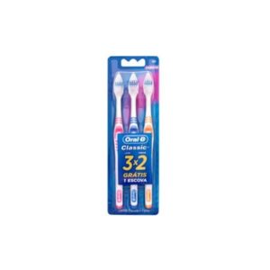 Escova Dental Oral-B 1 2 3 Classic 40 Macia Leve 3 Pague 2 Unidades