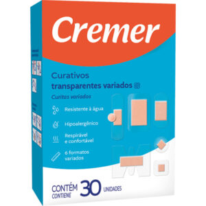 Curativos Transparentes Variados Cremer Com 30 Unidades