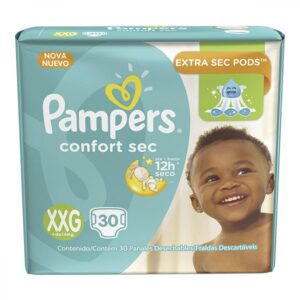 Fralda Pampers Confort Sec Mega Tamanho XXG Com 30 Unidades