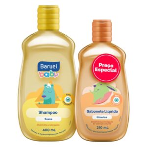 Kit Baruel Baby Sabonete Líquido de Glicerina 400ml + Shampoo Suave 210ml