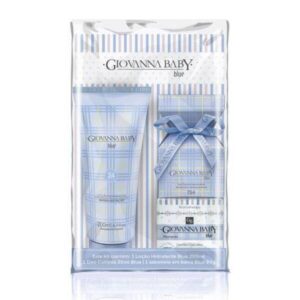 Kit Giovanna Baby Blue Loção Hidratante 200ml + Colônia 20ml + Sabonete em Barra 90g