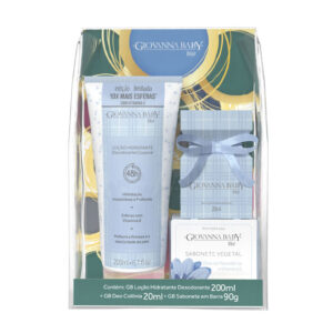 Kit Giovanna Baby Blue Loção Hidratante 200ml + Deo Colônia 20ml + Sabonete Óleo de Macadâmia 90g