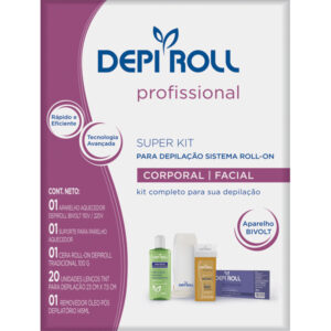 15366345225-7898903925482.jpg Kit para Depilação Depi Roll Aquecedor Roll-on Bivolt