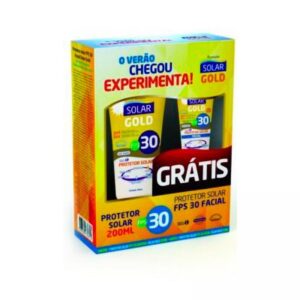 15366345229-7898509769824.jpg Kit Protetor Solar Gold Corporal FPS 30 Com 200ml + Protetor Solar Gold Facial FPS 30 Com 50ml