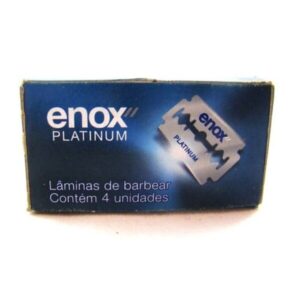 Lâminas de Barbear Enox Platinum Com 4 Unidades