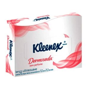 Lenço de Papel Facial Kiss Folha Dupla Com 50 Unidades