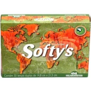 Lenço de Papel Softys Elite Folha Dupla Com 50 Unidades