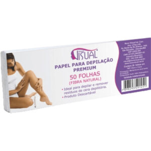 Lenço Depilatório Dermacream Fibra Natural Com 50 Unidades