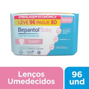 Lenço Umedecido Bepantol Baby Com 96 Unidades