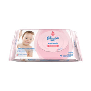Lenço Umedecido Johnsons Baby Extra Cuidado Com 48 Unidades