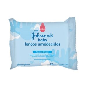 Lenço Umedecido Johnsons Baby Hora de Brincar Com 25 Unidades