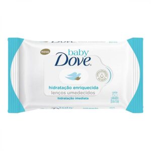 Lenços Umedecidos Baby Dove Hidratação Enriquecida Com 50 Unidades