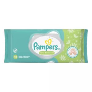 Lenços Umedecidos Pampers Aroma de Aloe Vera Com 48 Unidades