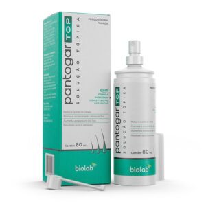 15366345788-f6e5313388c4d92776a5f56f41de4678-1.jpg Loção Antiqueda de Cabelo Pantogar Top Com 80ml Biolab