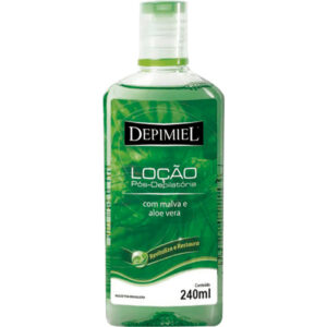 Loção Pós Depilatória Com Malva e Aloe Vera Com 240ml